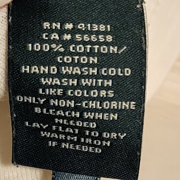 Ralph Lauren | White Macrame trim | 100%‎ cotton knit Tank | Large - Picture 5 of 7